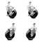 Service Caster 4 Inch Phenolic Wheel Swivel 12mm Threaded Stem Caster Brakes SCC, 2PK SCC-TS20S414-PHS-M1215-2-TLB-2 - alternate 5